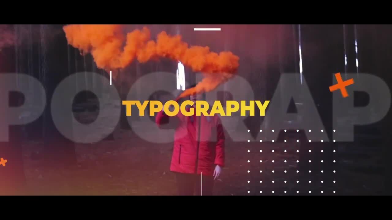 带有动态排版版式简介的素材库精选AE模板