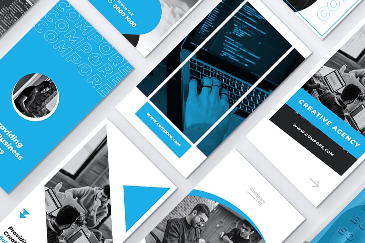 数字营销Instagram品牌故事设计素材 COMPORE Digital Marketing Instagram Stories插图(3)