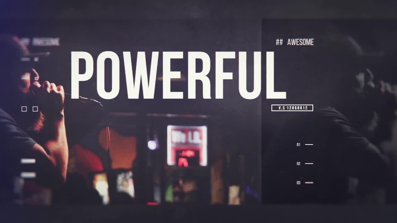 酷炫的广告开头素材库精选AE模板Dynamic Opener