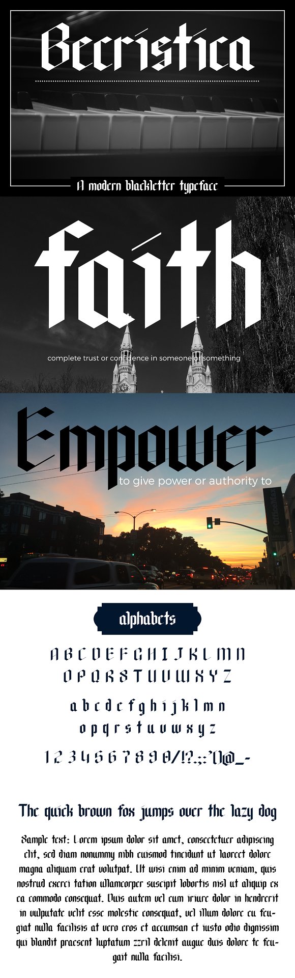 Becristica Blackletter Font素材之家精选英文字体