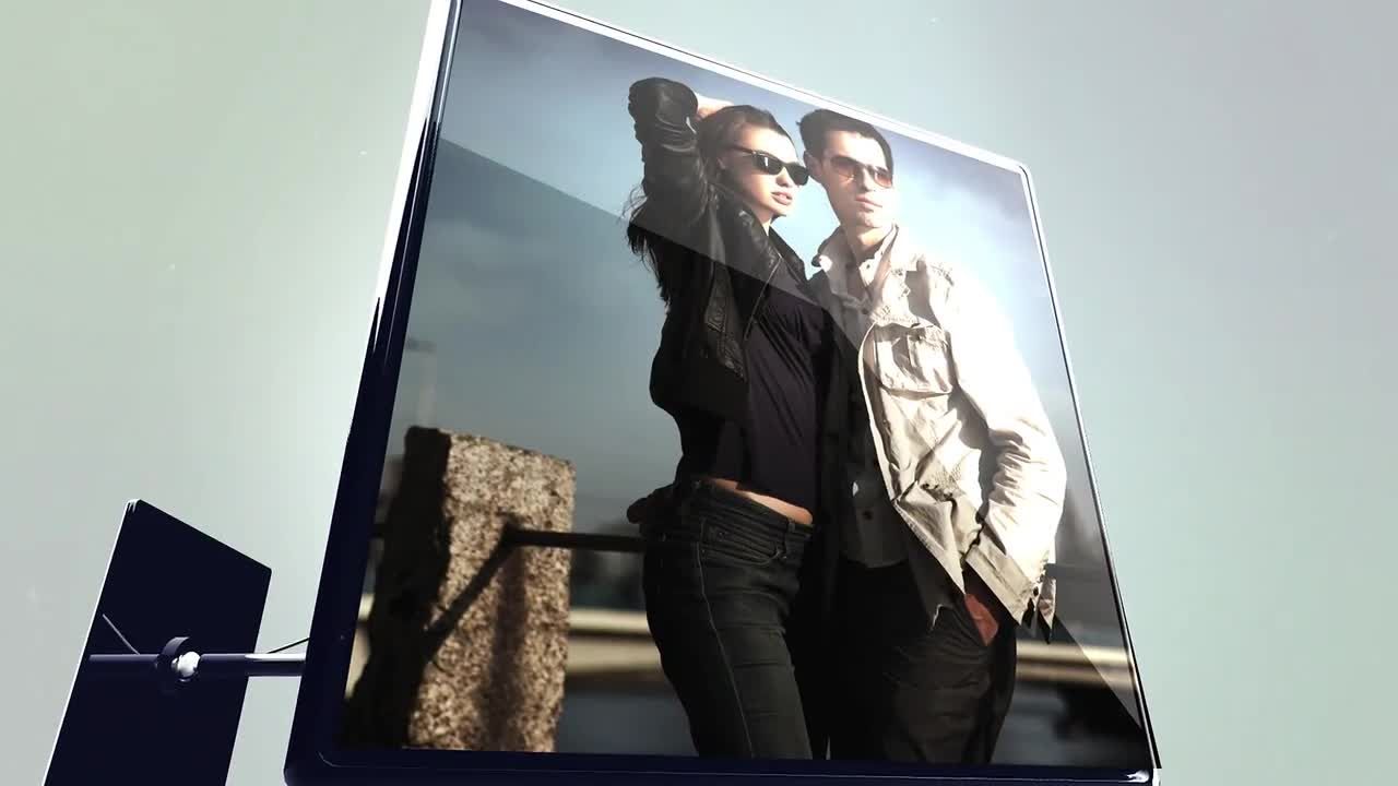 3D渲染机器人多屏幕电视素材库精选AE模板