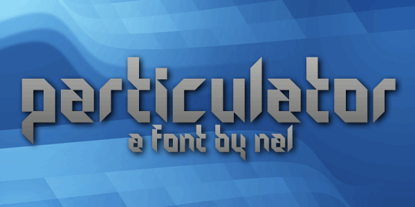 Particulator font插图 Particulator font插图