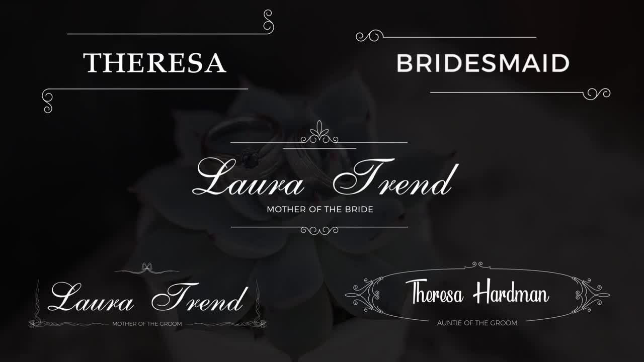 10个独特的婚礼下三分之一素材库精选AE模板