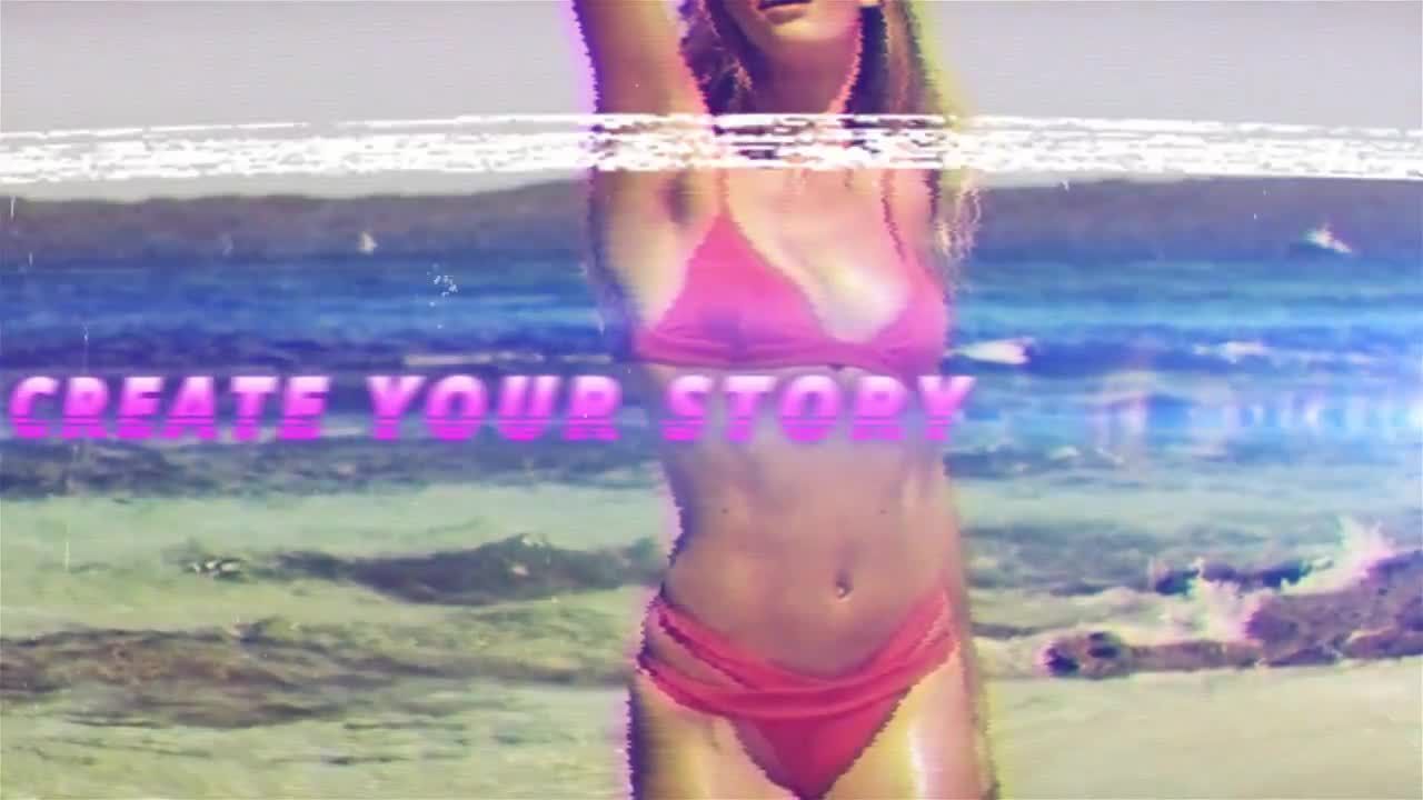 VHS冻结开帧器素材库精选AE模板