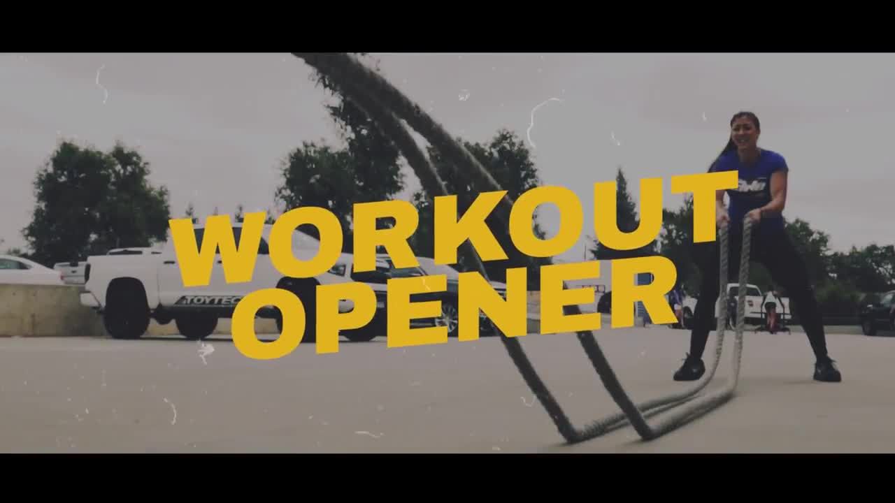 时尚酷炫的运动锻炼开场白素材库推荐PR模板