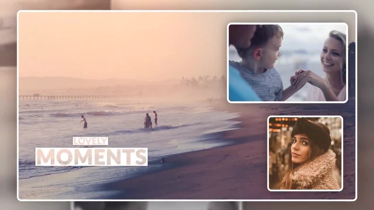 清晰简单时尚的照片幻灯片素材库精选AE模板