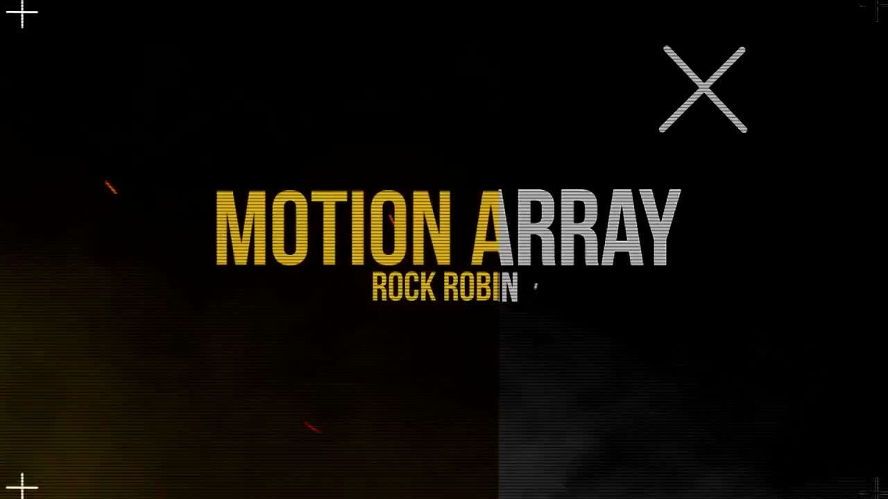 强烈的故障风格动作转场素材库精选AE模板