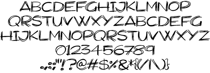 Widescratch font插图1 Widescratch font插图1