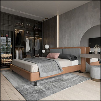 卧室场景素材之家精选3D模型By NguyenHa