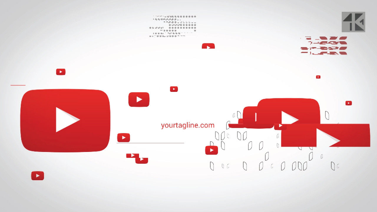 超酷4K现代科技感极强的彩色徽标动画素材库精选AE模板