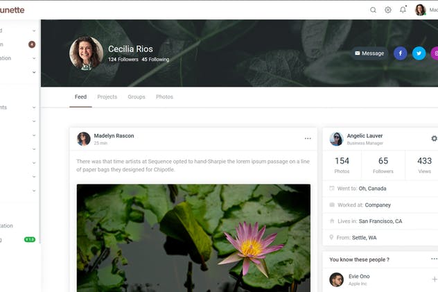 Bootstrap 4框架网站后台HTML模板素材库精选 Brunette – Bootstrap 4 Admin & Powerful UI Kit插图(11)