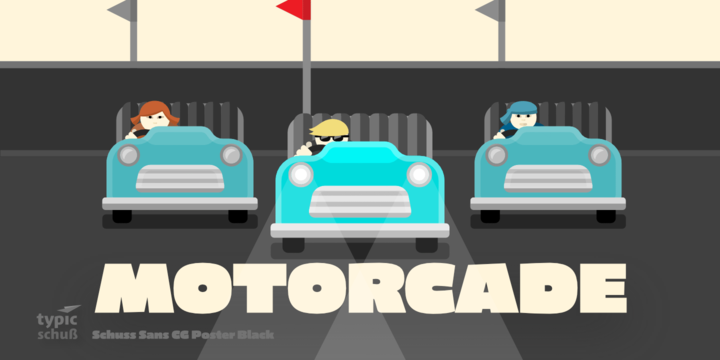 Schuss Sans CG Poster Black Font插图4