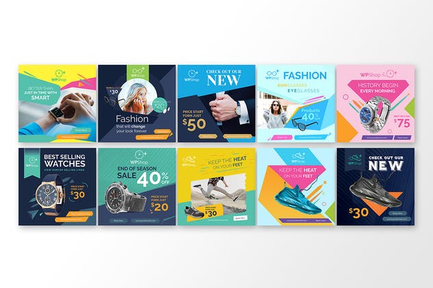 20款Facebook文章Banner贴图广告模板 20 Facebook Post Banner – Products插图(4)