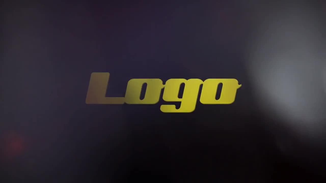 优雅快速微妙漏光的幻灯片动画logo展示素材库精选AE模板