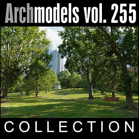 60款城市公园树木大树植物素材之家精选3D模型