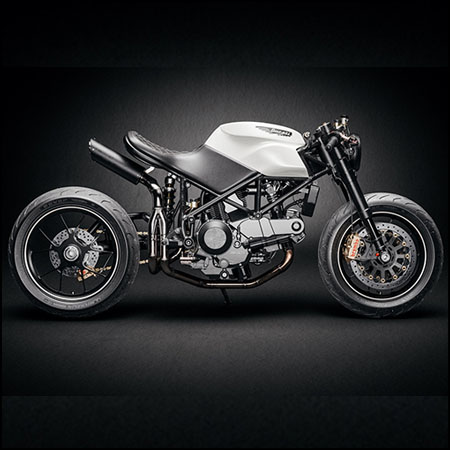 杜卡迪定制咖啡复古摩托车机车素材之家精选3D模型