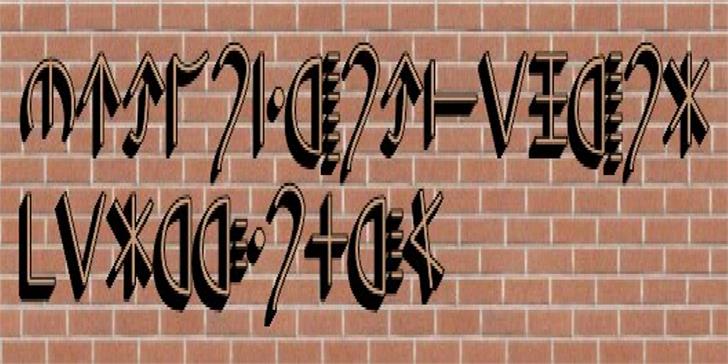 Ponegraphs font插图