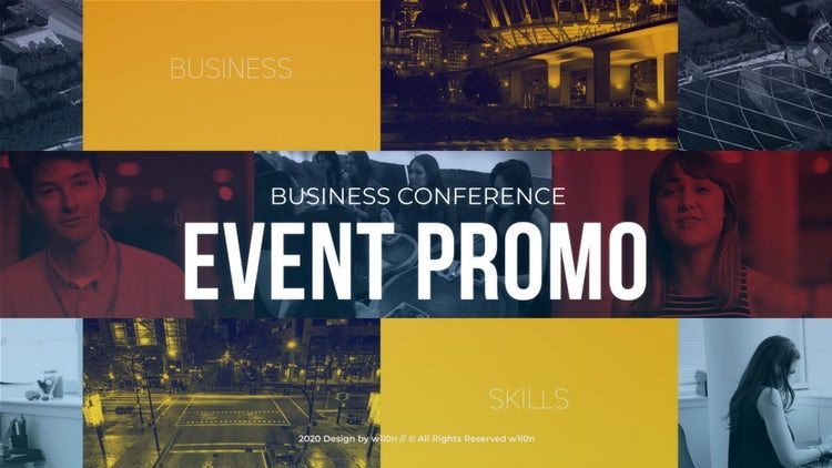 时尚流畅的活动促销商务大会素材库精选AE模板