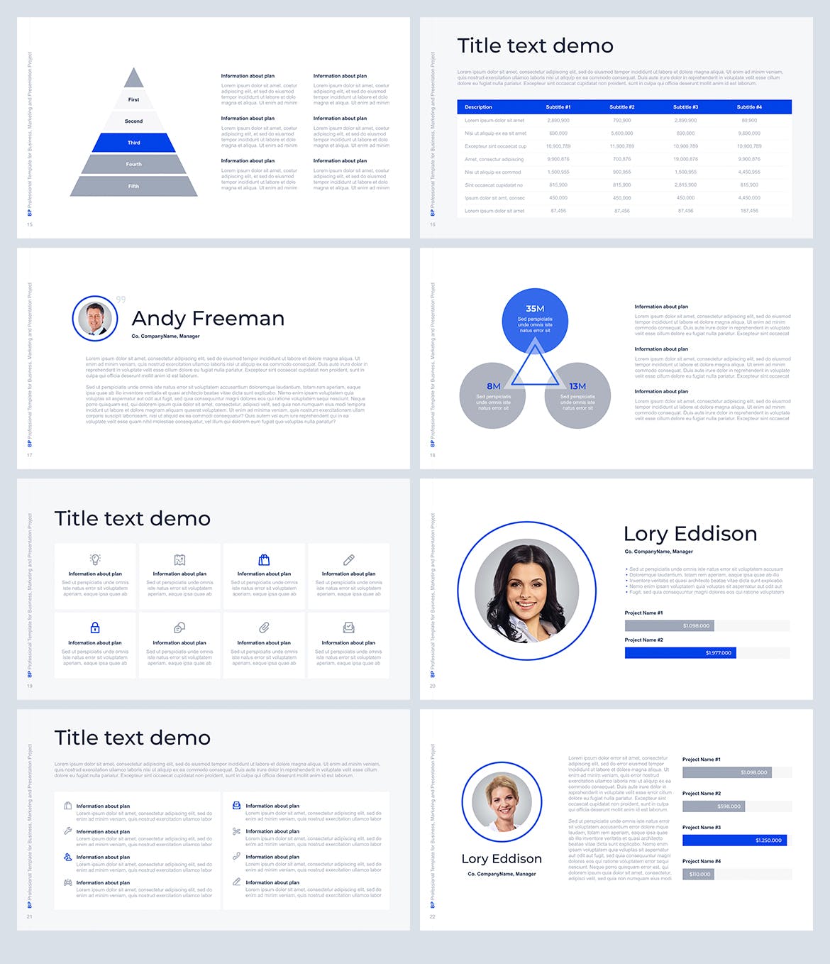 创业融资商业计划书PPT幻灯片模板 Business Planner PowerPoint Template插图(3)