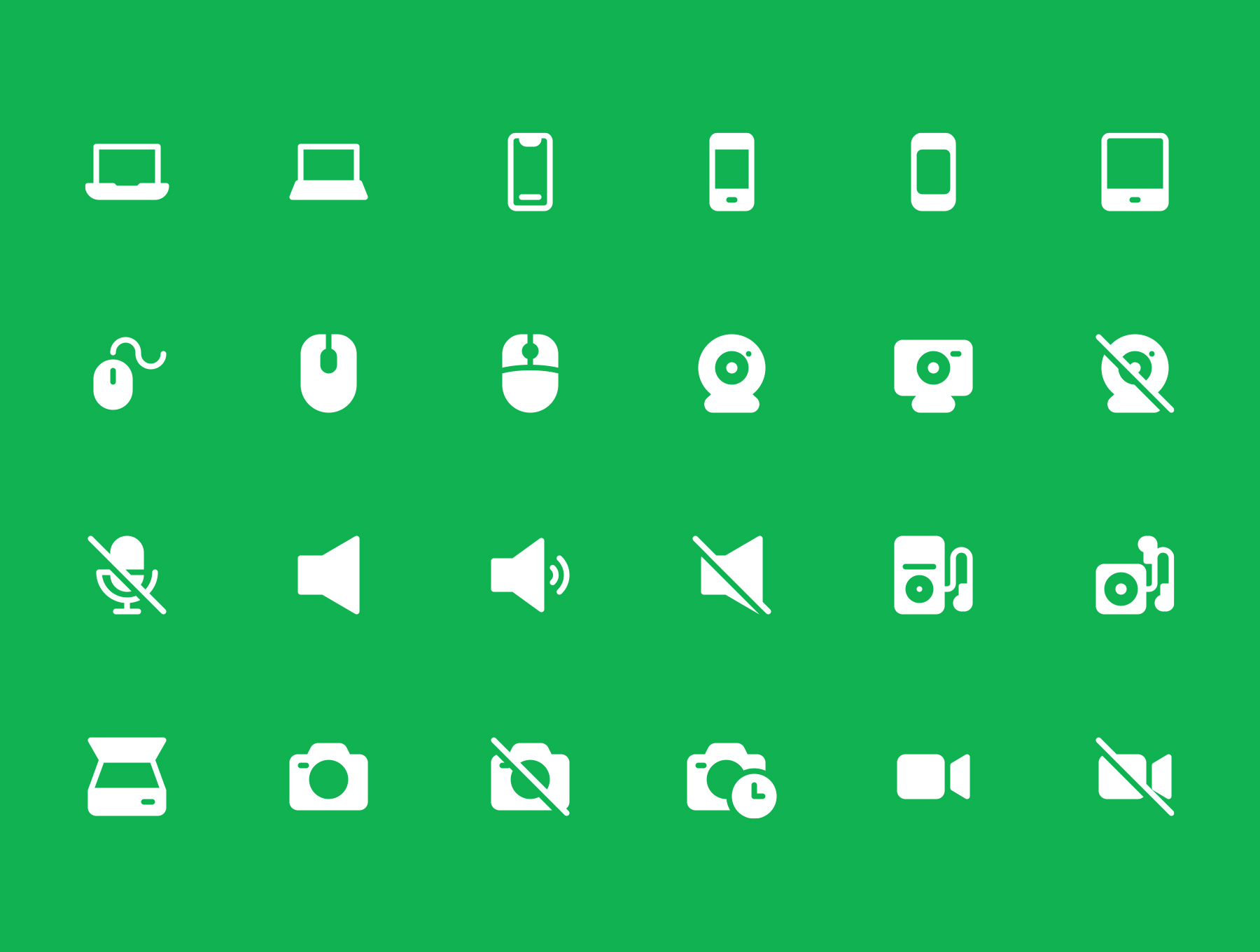 素材库下午茶：2600枚线条&扁平化设计矢量素材库精选图标巨无霸合集插图(7)