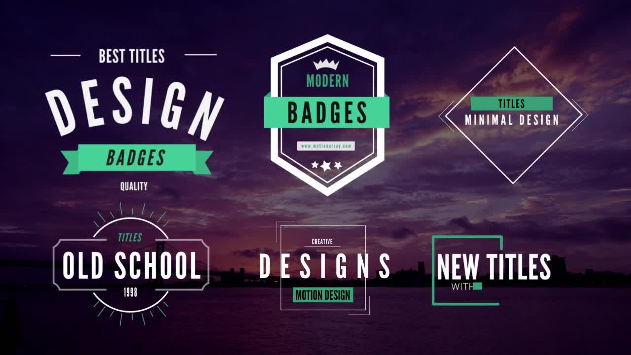 时尚简洁的公司宣传字幕动态标题包素材库精选AE模板