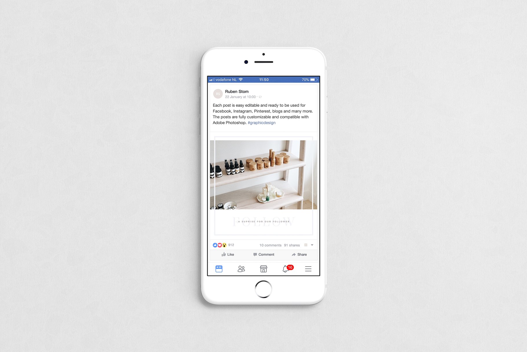 简约风社交媒体贴图设计模板素材库精选 Vienna Social Media Pack插图(2)