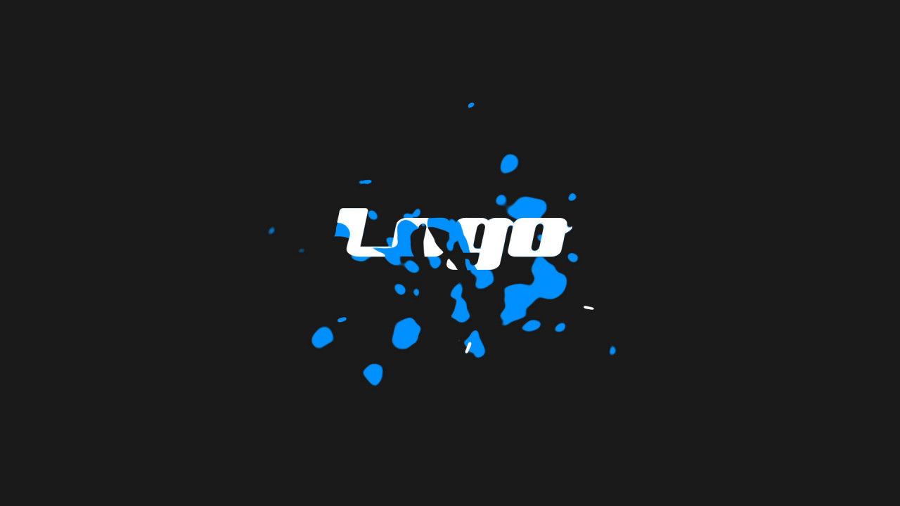 转动的液体动画logo标志素材库精选AE模板