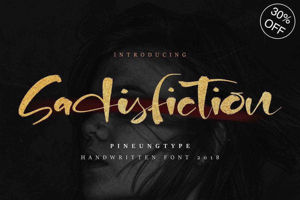 Sadisfiction Font素材之家精选英文字体