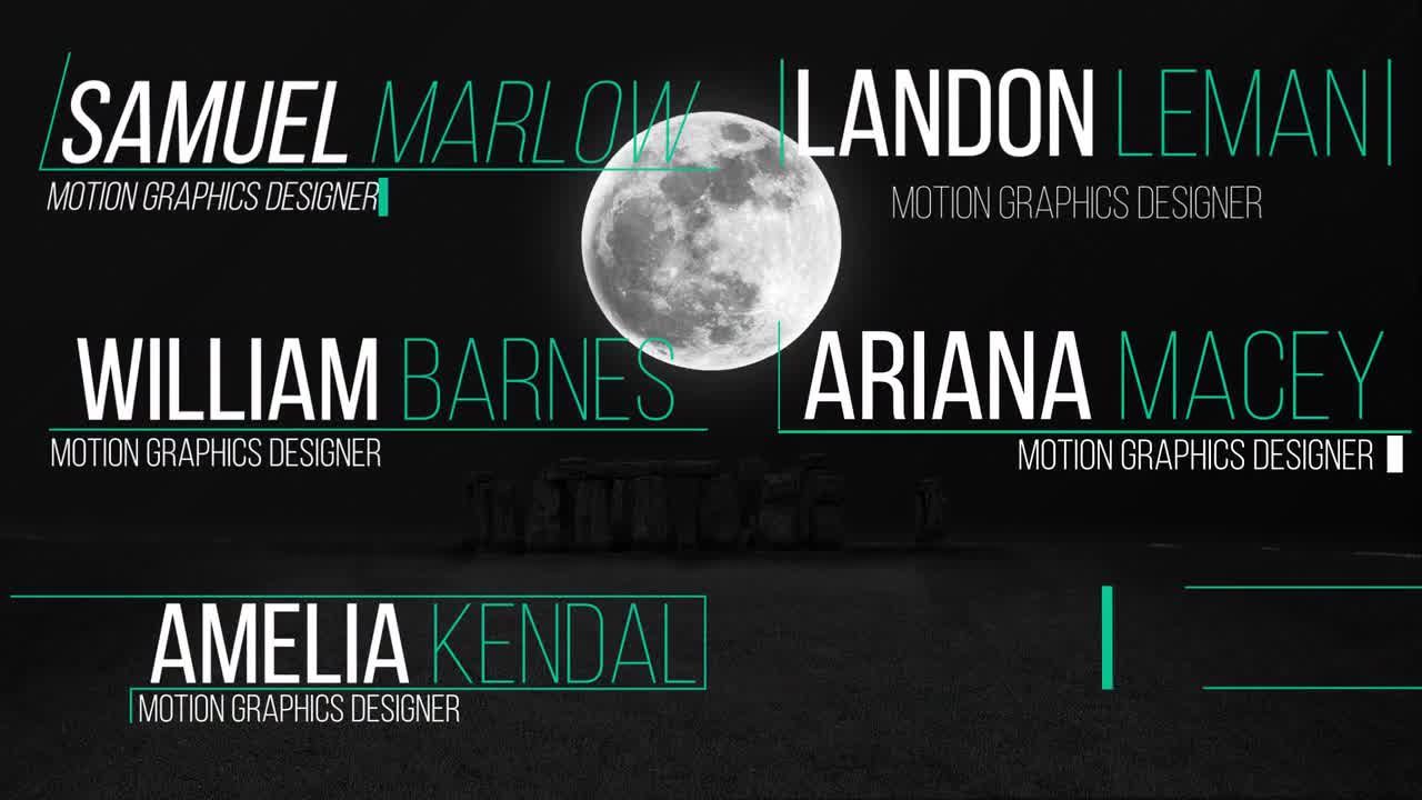 11个平滑动画下三分之一素材库精选AE模板