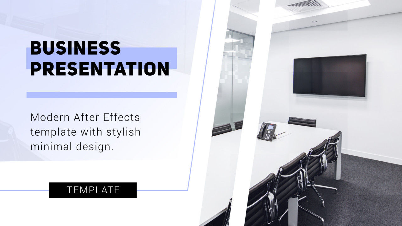 现代风格企业演示活动动画素材库精选AE模板