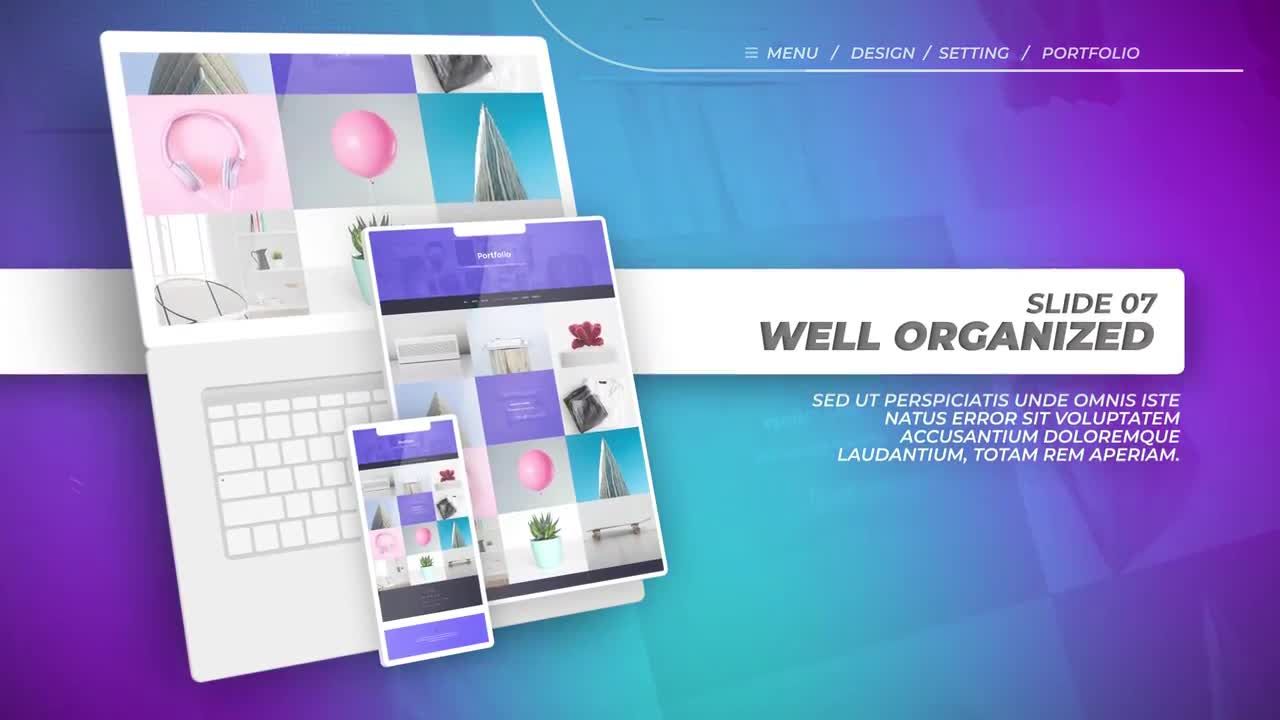 梦幻般的动态动画效果网站促销素材库精选AE模板