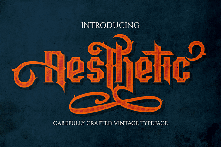 Aesthetic DEMO font插图