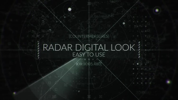 活力创意的军用雷达标题素材库精选AE模板