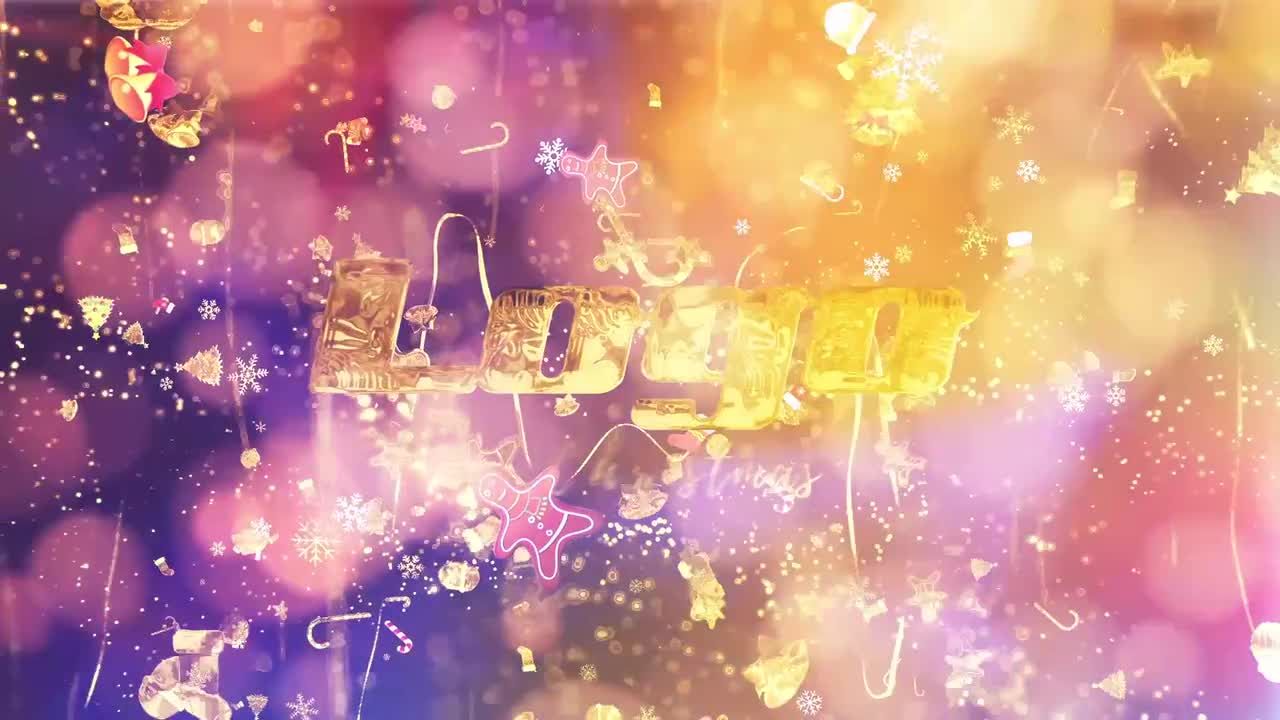 极具风格圣诞节logo标志素材库精选AE模板