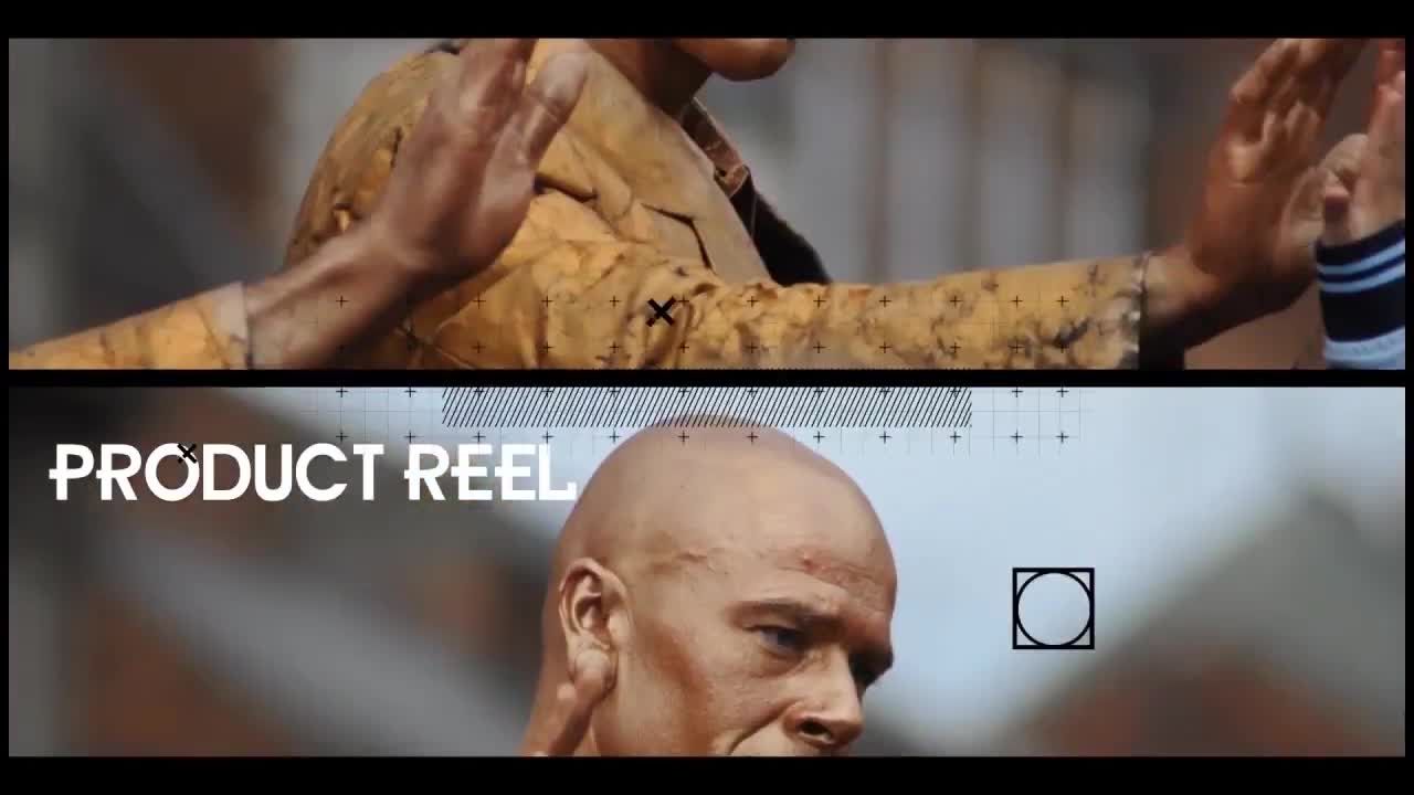 现代的卷轴效果文本动画素材库精选AE模板