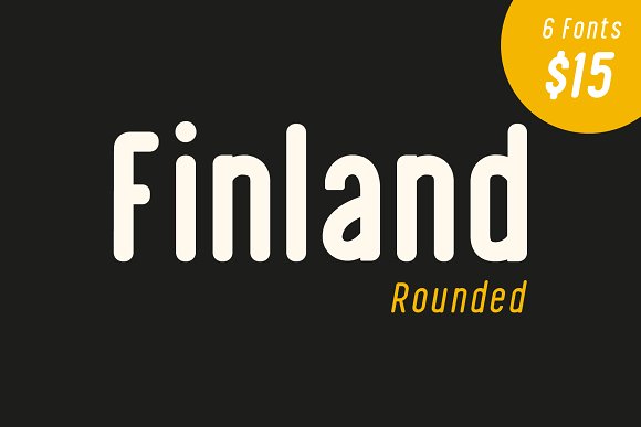 Finland Rounded – Font Family素材之家精选英文字体