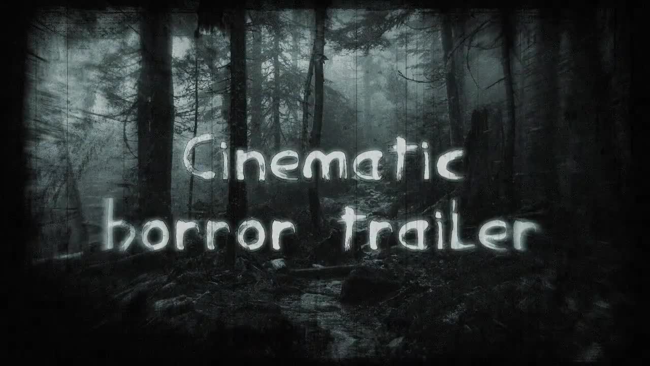 神秘的电影恐怖预告片素材库精选AE模板