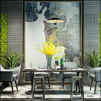 现代餐桌椅03 素材之家精选3D模型