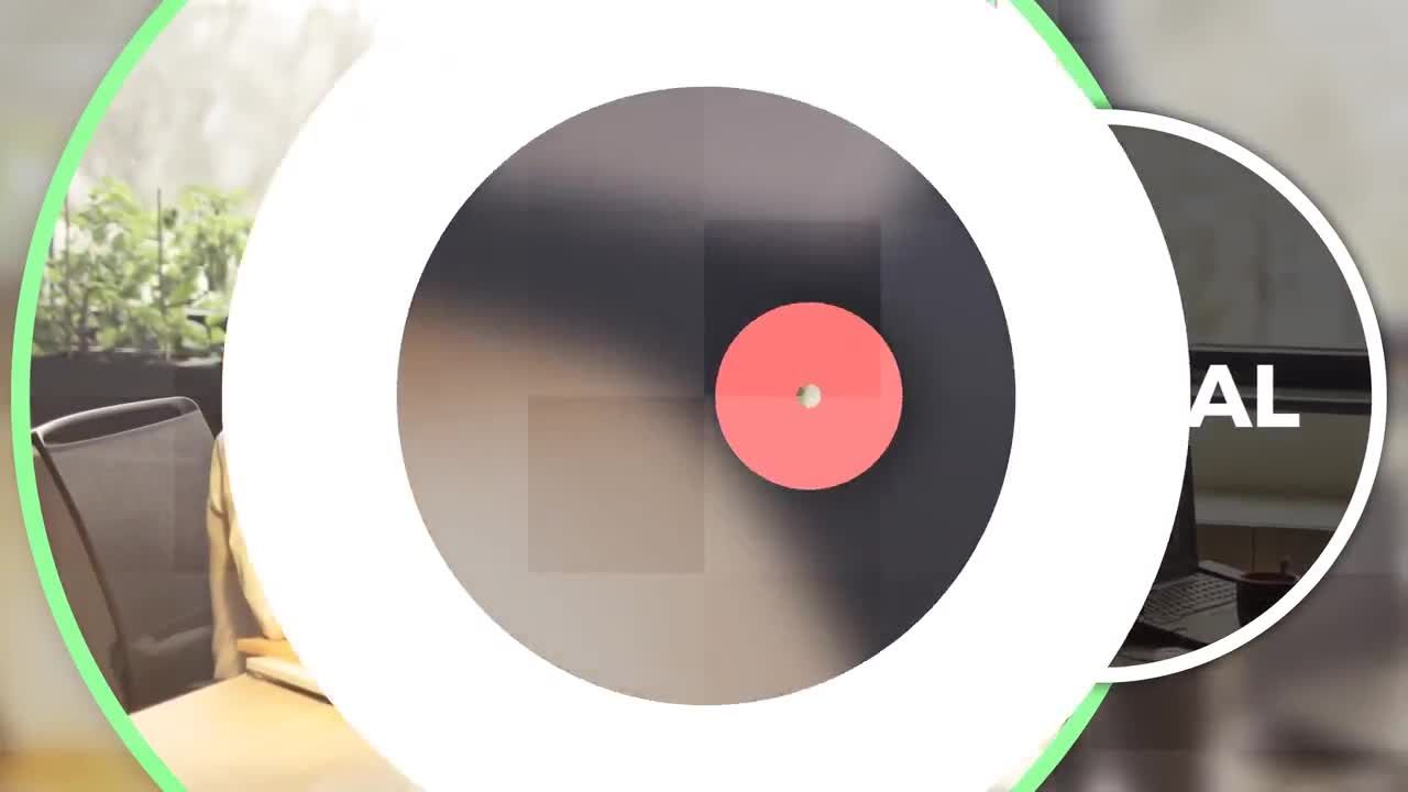 简单优雅的环形文本动画商业活动素材库精选AE模板