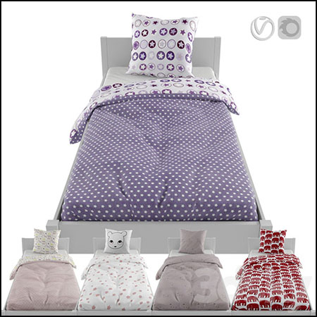 女孩床单素材之家精选3D模型