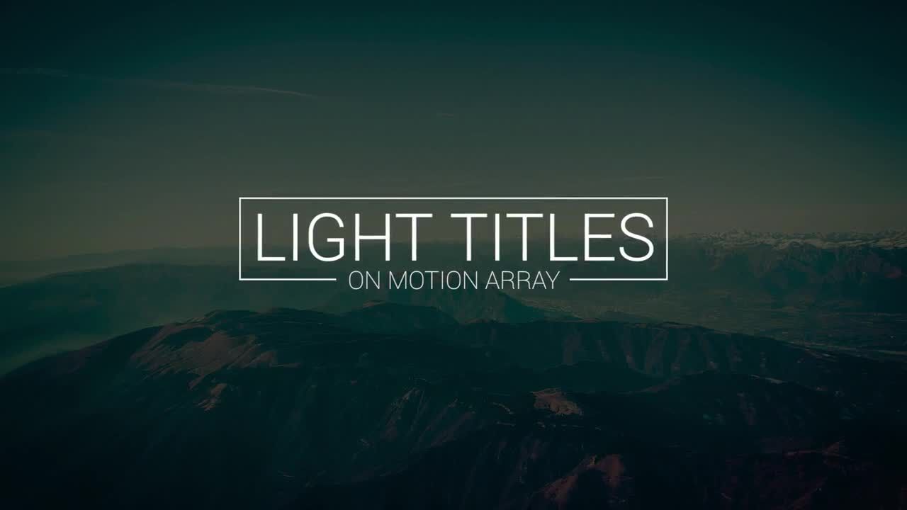 18个浅色标题素材库精选pr模板