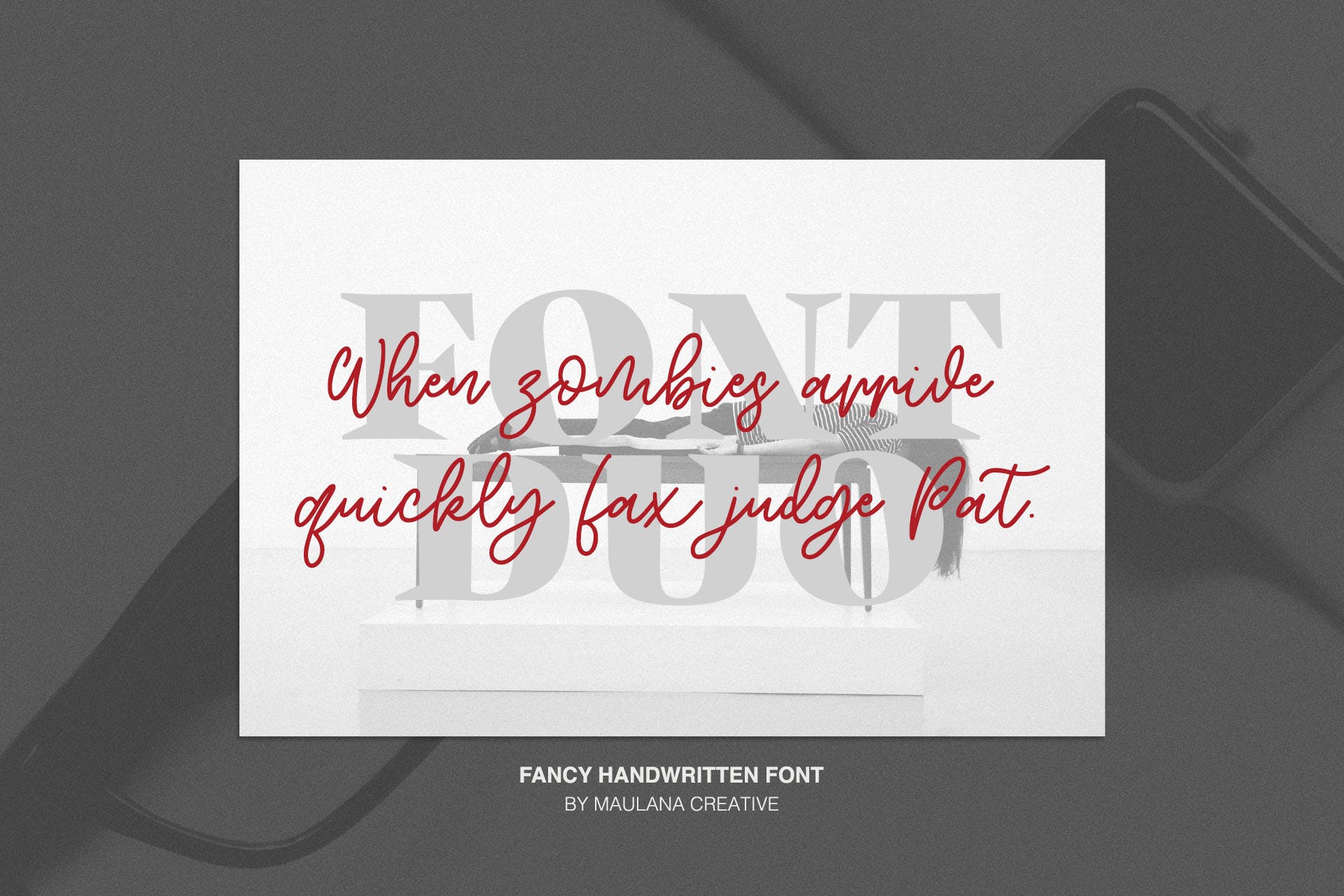 英文手写字体&印刷版式设计衬线字体二重奏组合字体 Willys Script Serif Font插图(1)