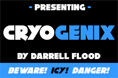 Cryogenix font素材之家精选英文字体