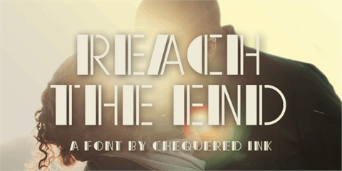 Reach the End font素材之家精选英文字体