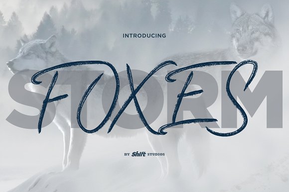Foxes Font素材之家精选英文字体