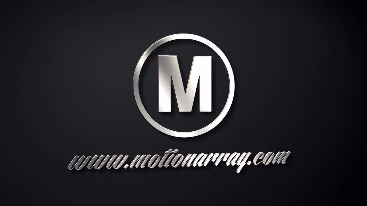 经典3D金属徽标素材库精选AE模板