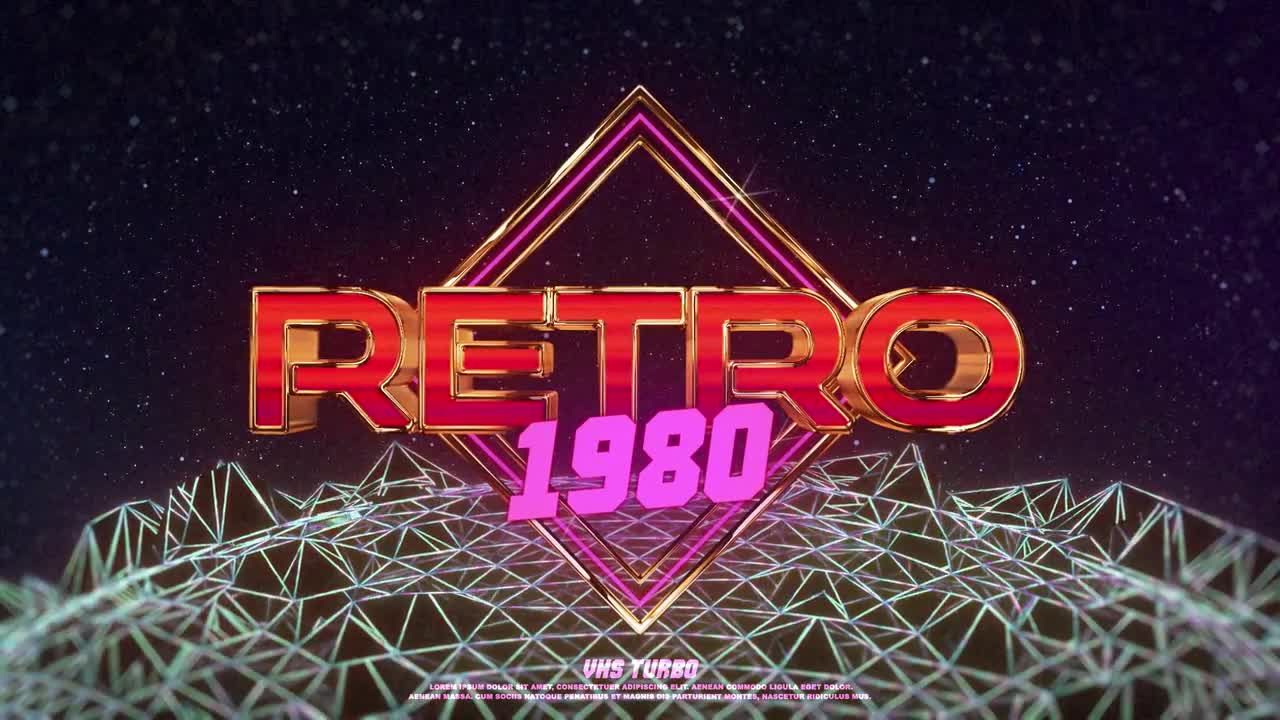 复古动画徽标显示素材库精选AE模板