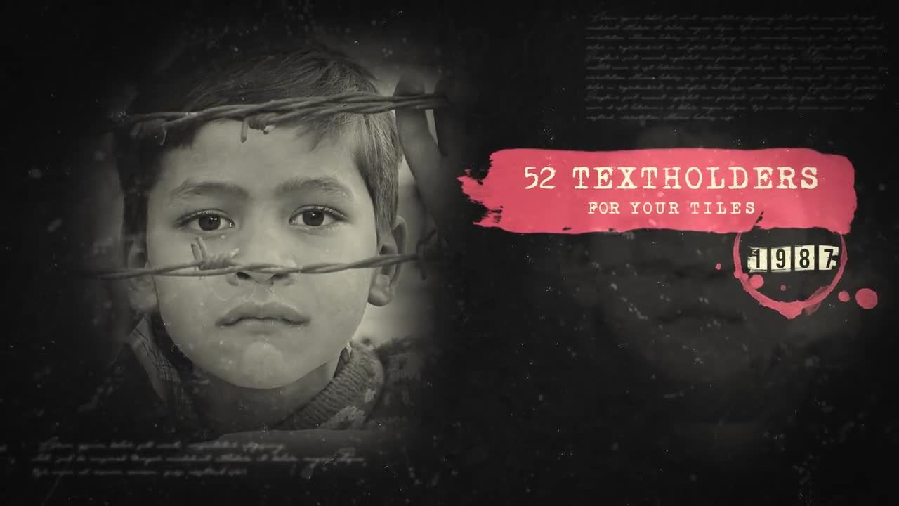 复古风格历史幻灯片过渡素材库精选AE模板