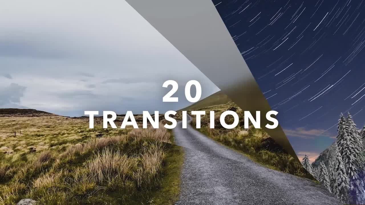 20种功能强大的转场过渡素材库推荐PR模板