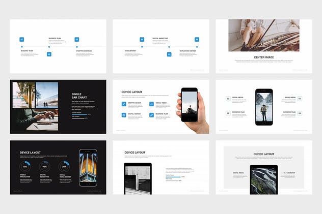 创业企业团队介绍PPT设计模板 Galan : Powerpoint Presentation插图(5)